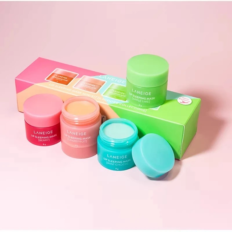 Skincare Laneige - ชุดของขวัญลิปบาล์ม Laneige Sleeping Lips Fruit Natural