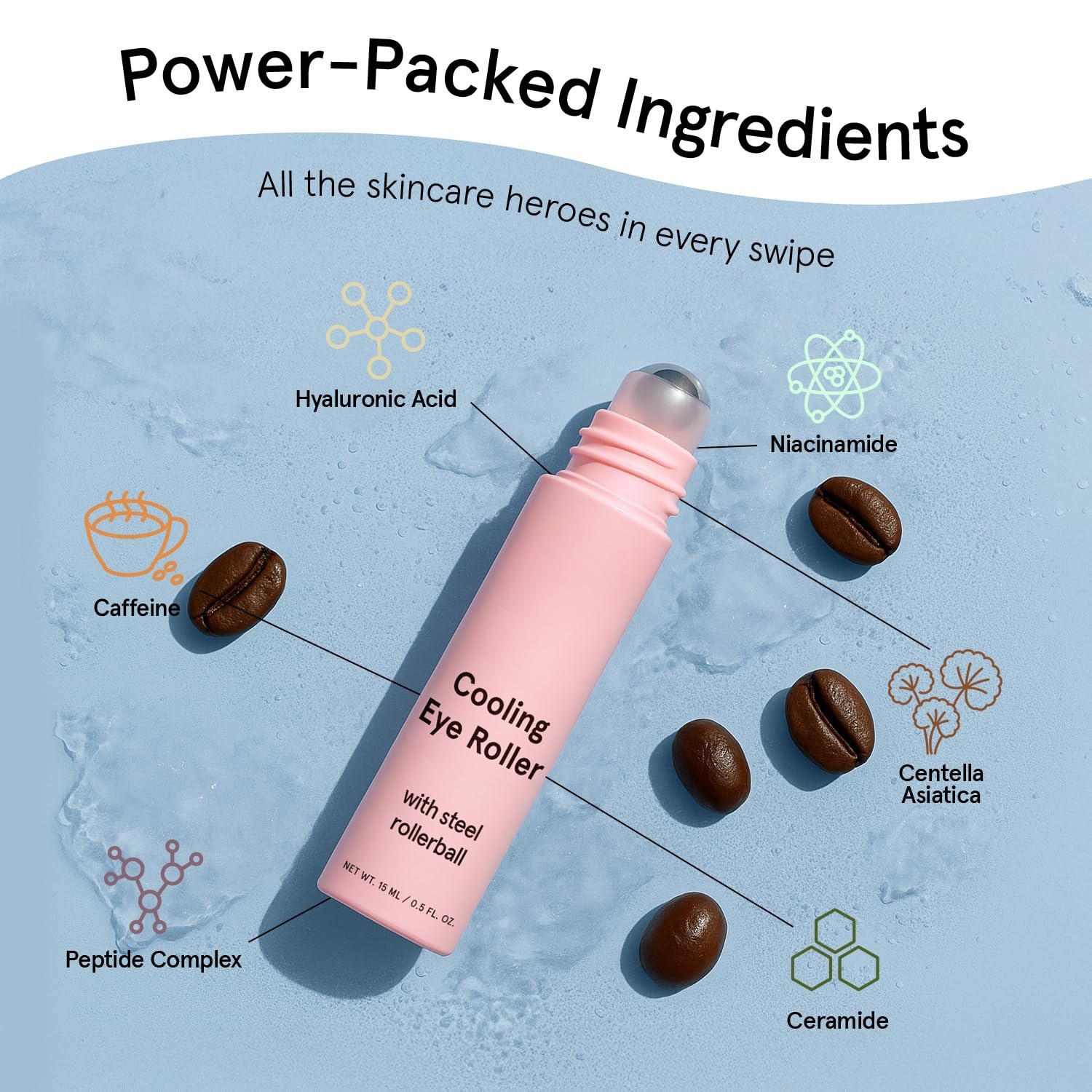 เซรั่มบำรุงรอบดวงตา น้ำมันบำรุ - Caffeine Eye Serum บทวิจารณ์และราคา