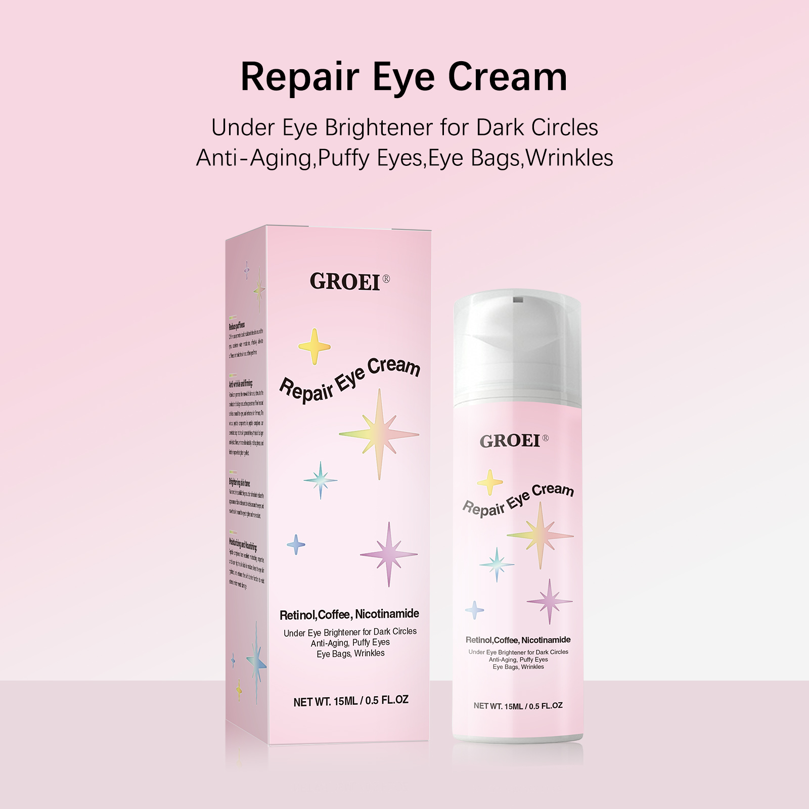 ครีมบำรุงรอบดวงตา 15 มล. เรติน - Caffeine Eye Serum บทวิจารณ์และราคา